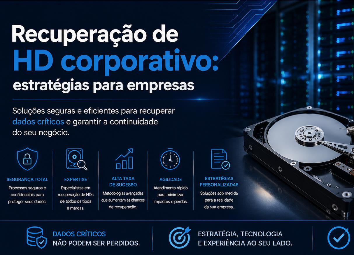 Recuperação de HD corporativo: estratégias para empresas