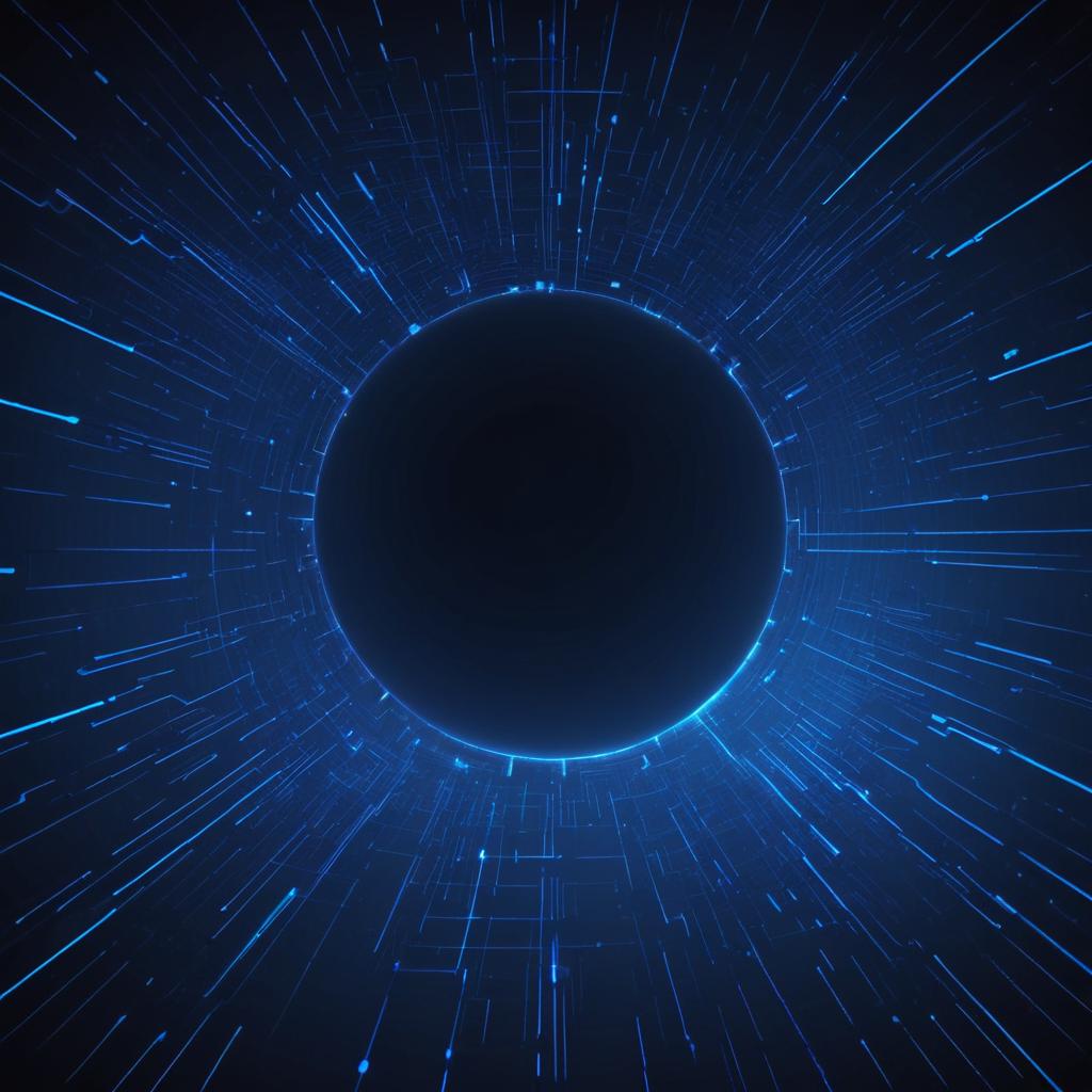 Rede digital e infraestrutura em azul escuro